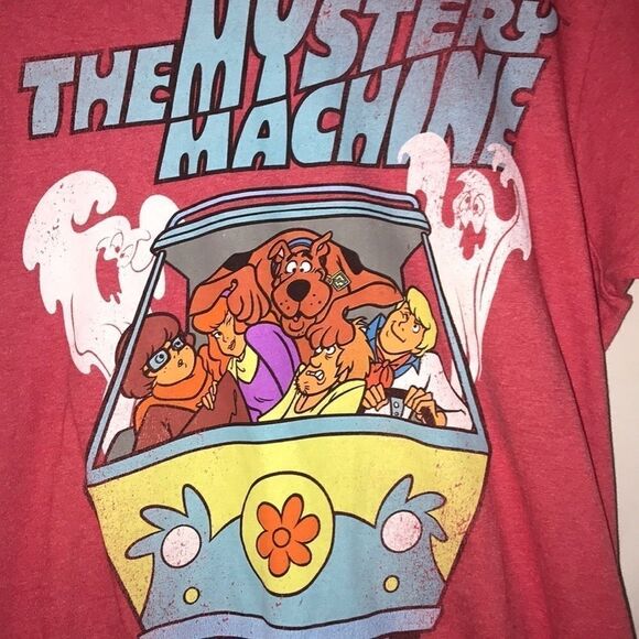 Hanna-Barbera Women's Multicolor Scooby-Doo The Mystery Machine T-Shirt  Small - Picture 2 of 5